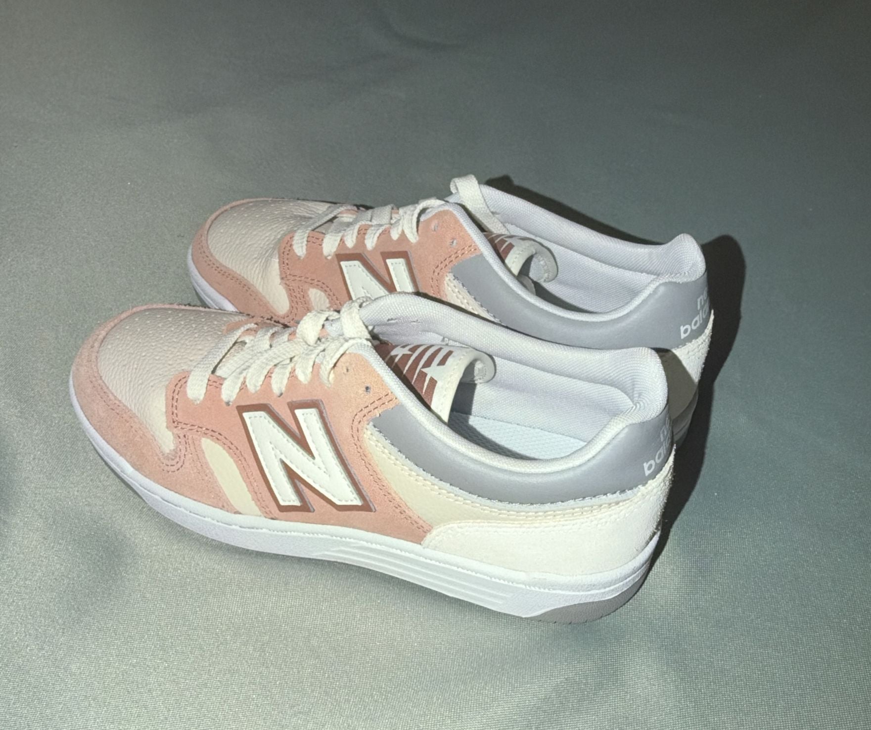 New Balance 480 Size 8W Pink White Sneakers 2