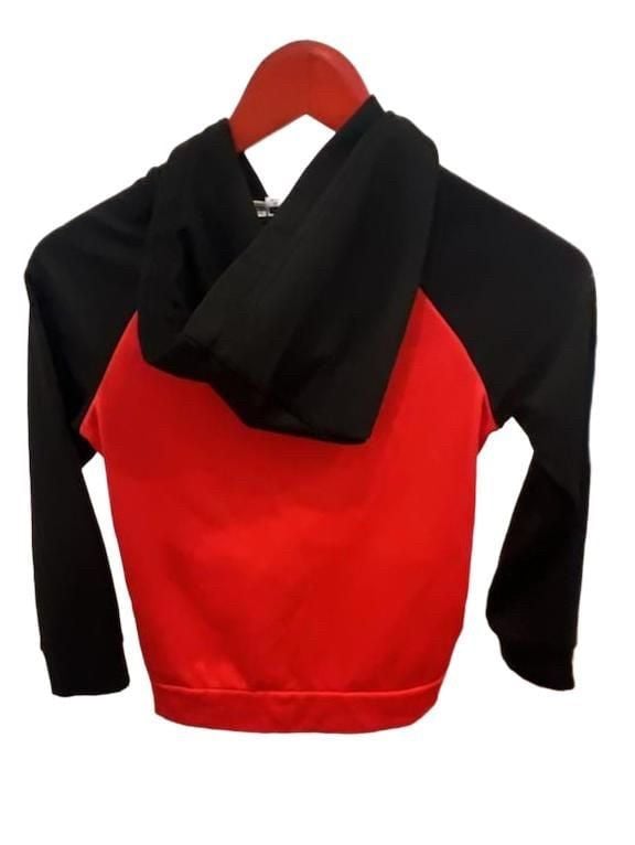 Puma Full Zip Hoodie Size S (7/8) Red Black Colorblock 3