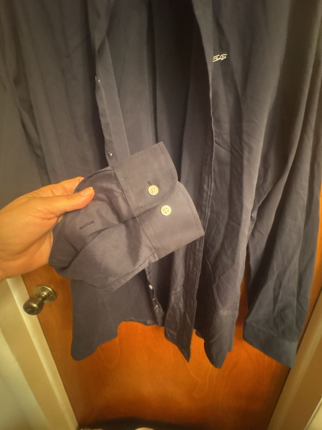 Ever Forward Long Sleeve Button Down Shirt Size XL charcoal 8