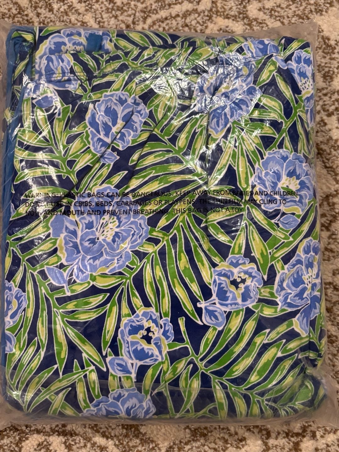 Carole Hochman Heavenly Soft 3-Piece Pajama Set Size 2X Blue 1