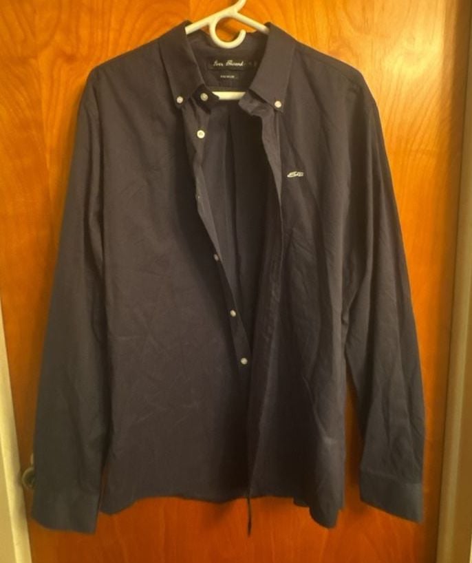 Ever Forward Long Sleeve Button Down Shirt Size XL charcoal 2