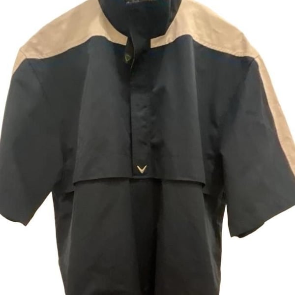 Callaway Golf Brushed Oxford Size L Short Sleeve Wind Jacket