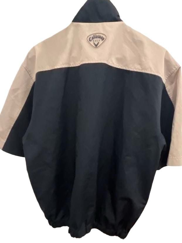 Callaway Golf Brushed Oxford Size L Short Sleeve Wind Jacket 4