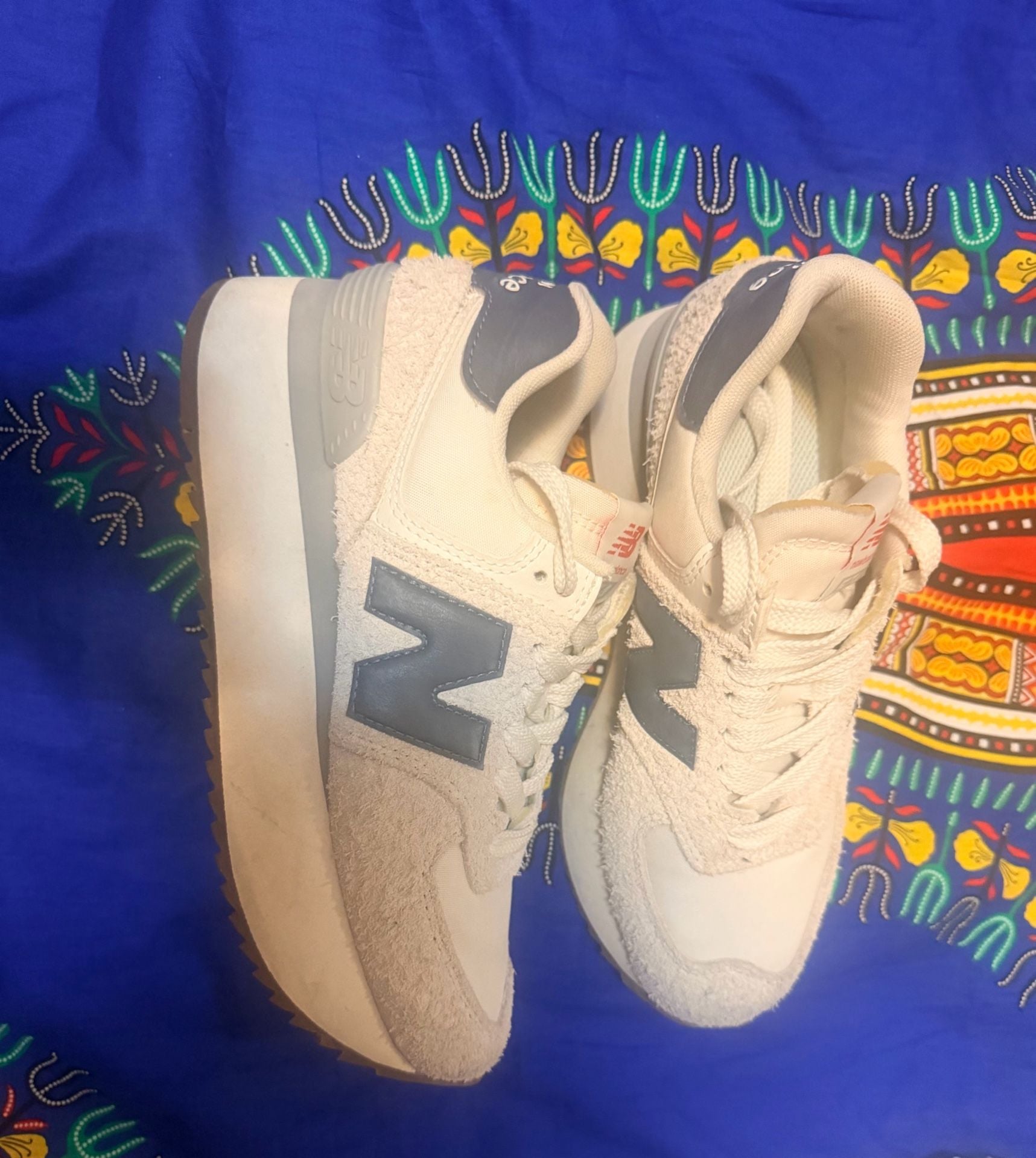 New Balance 574+ Moonbeam Dark Arctic Grey 6