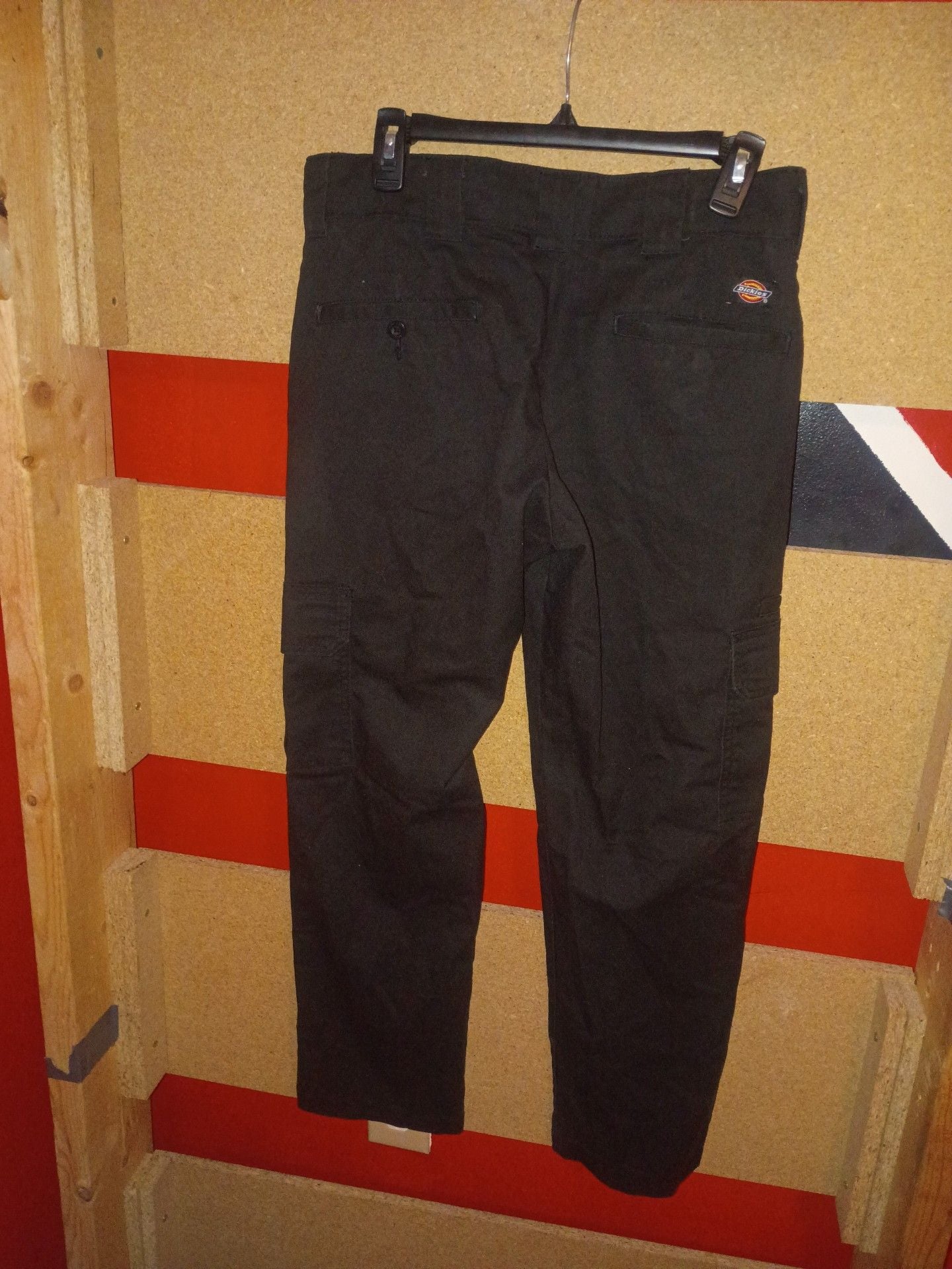 Dickies Flex Cargo Pants Size 31x30 Black Work Wear 3