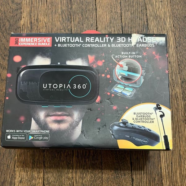 ReTrak Utopia 360 Virtual Reality 3D Headset Experience Bundle