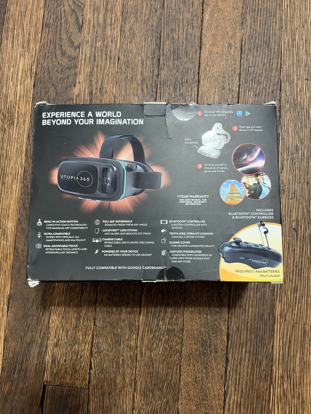 ReTrak Utopia 360 Virtual Reality 3D Headset Experience Bundle 3