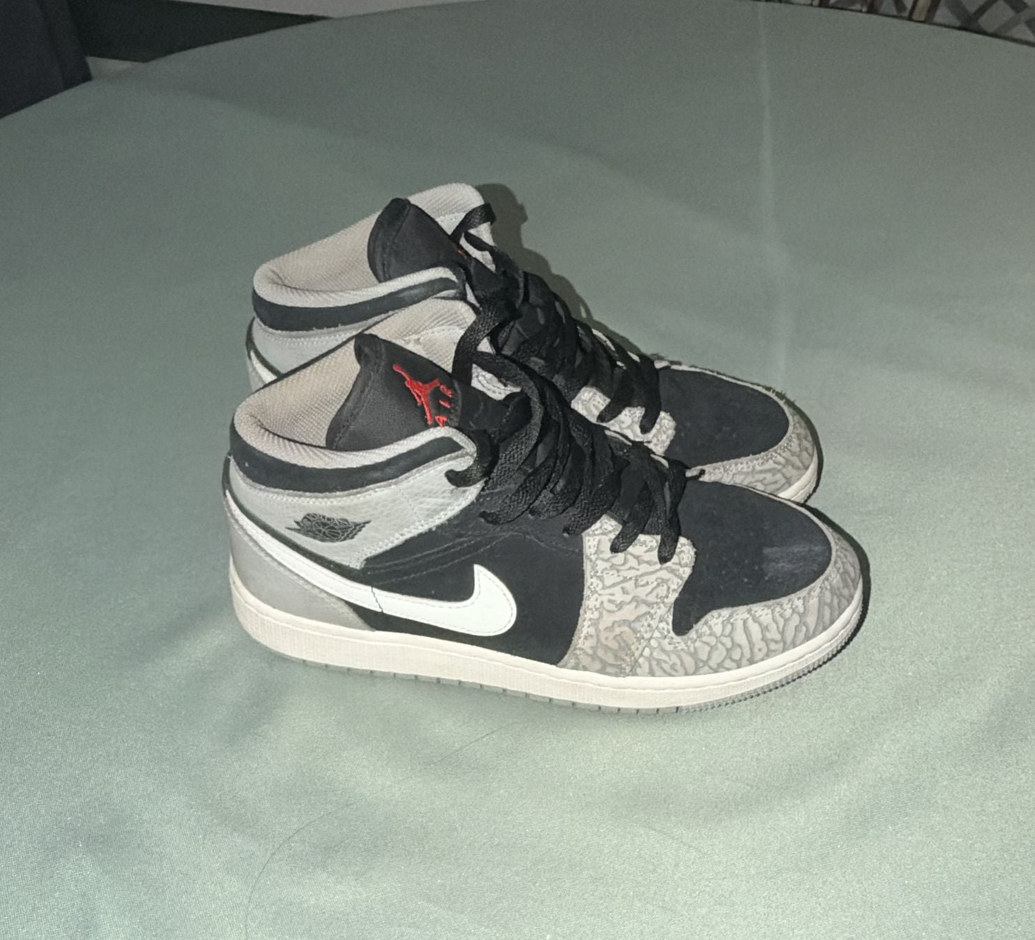 Jordan 1 Mid SE 'Elephant Toe' - Air Jordan - black/white/light smoke grey 2
