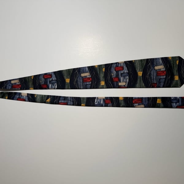 St Michael from Marks & Spencer Silk Tie Abstract Art Print 100% Silk