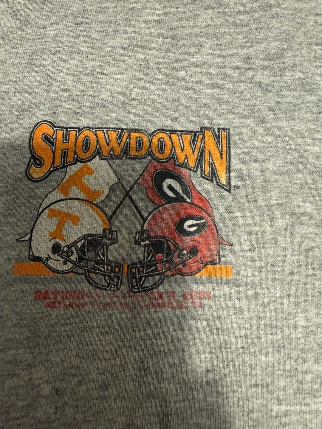 Fruit of the Loom Tennessee vs Georgia 2003 T-Shirt Size XL Gray 3