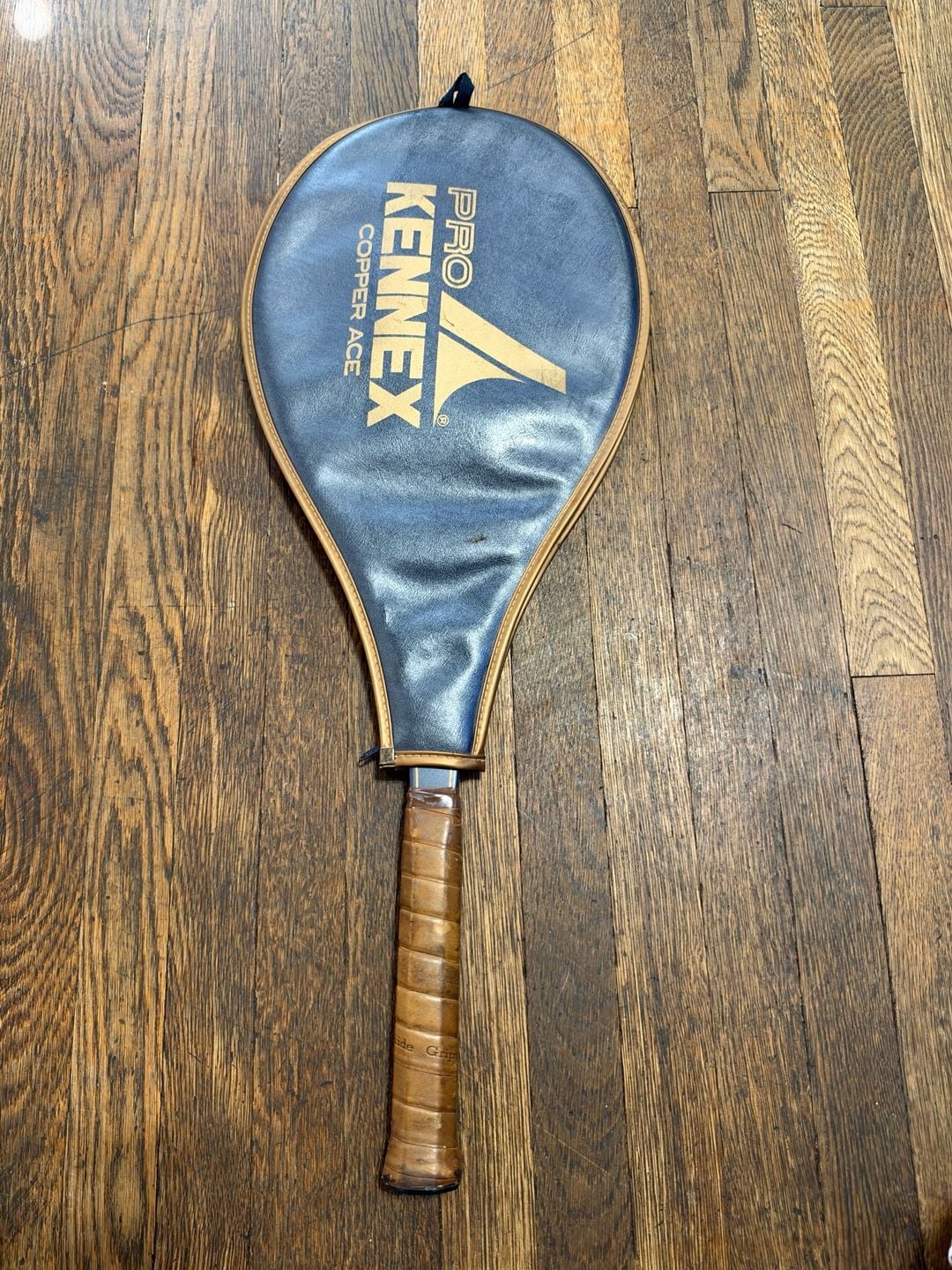Vintage Pro Kennex Copper Ace Tennis Racquet Size 4 1/2 With Cover 1
