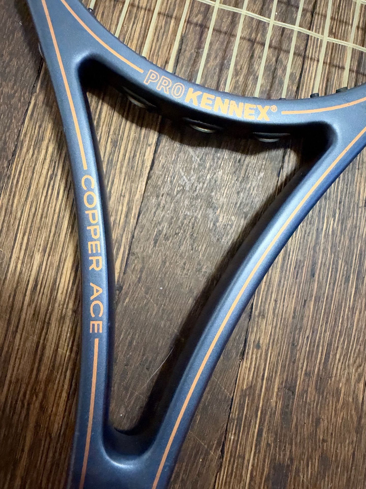 Vintage Pro Kennex Copper Ace Tennis Racquet Size 4 1/2 With Cover 13