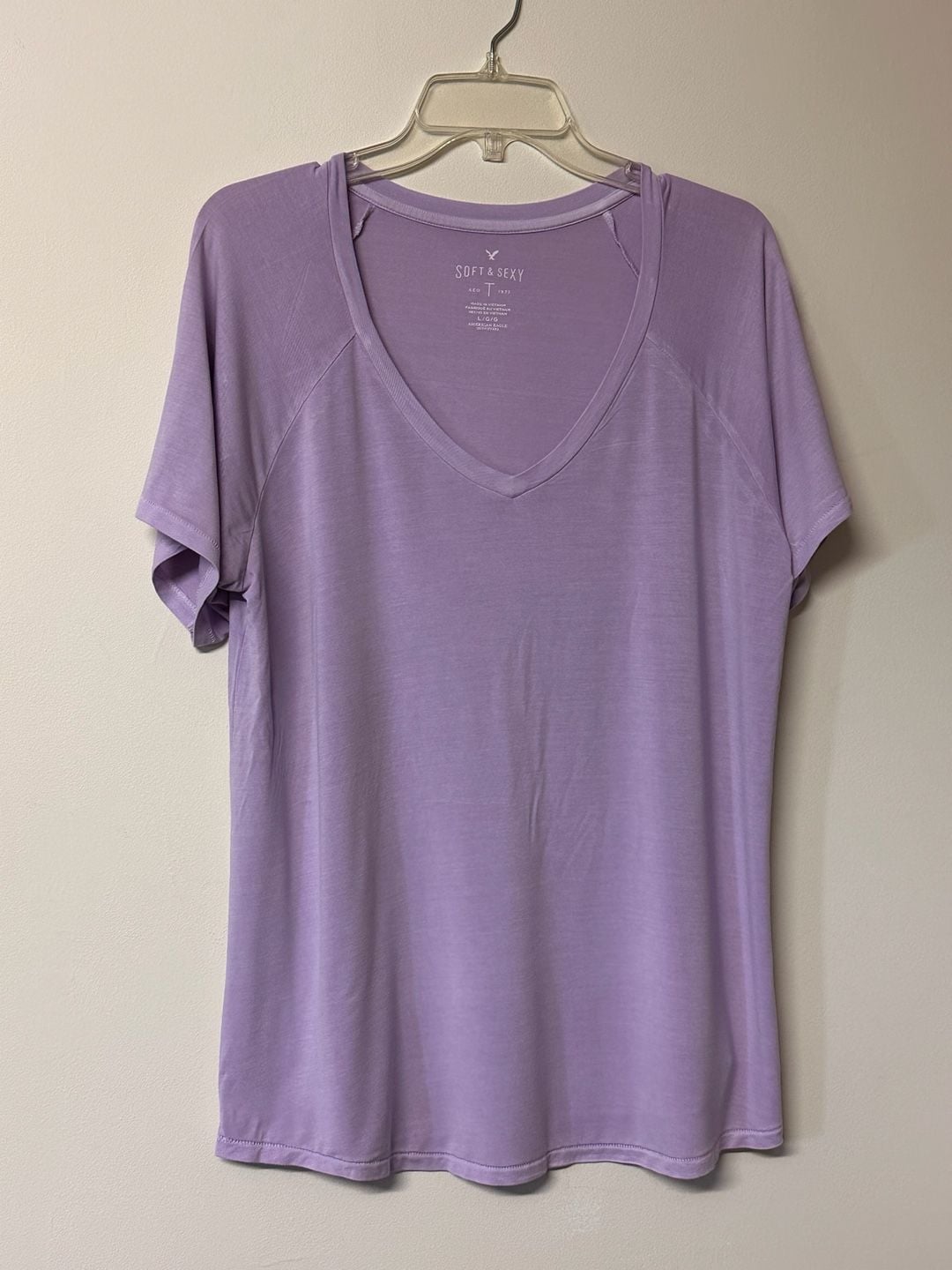 American Eagle Soft and Sexy T-Shirt Size L Purple Lot of 2 2
