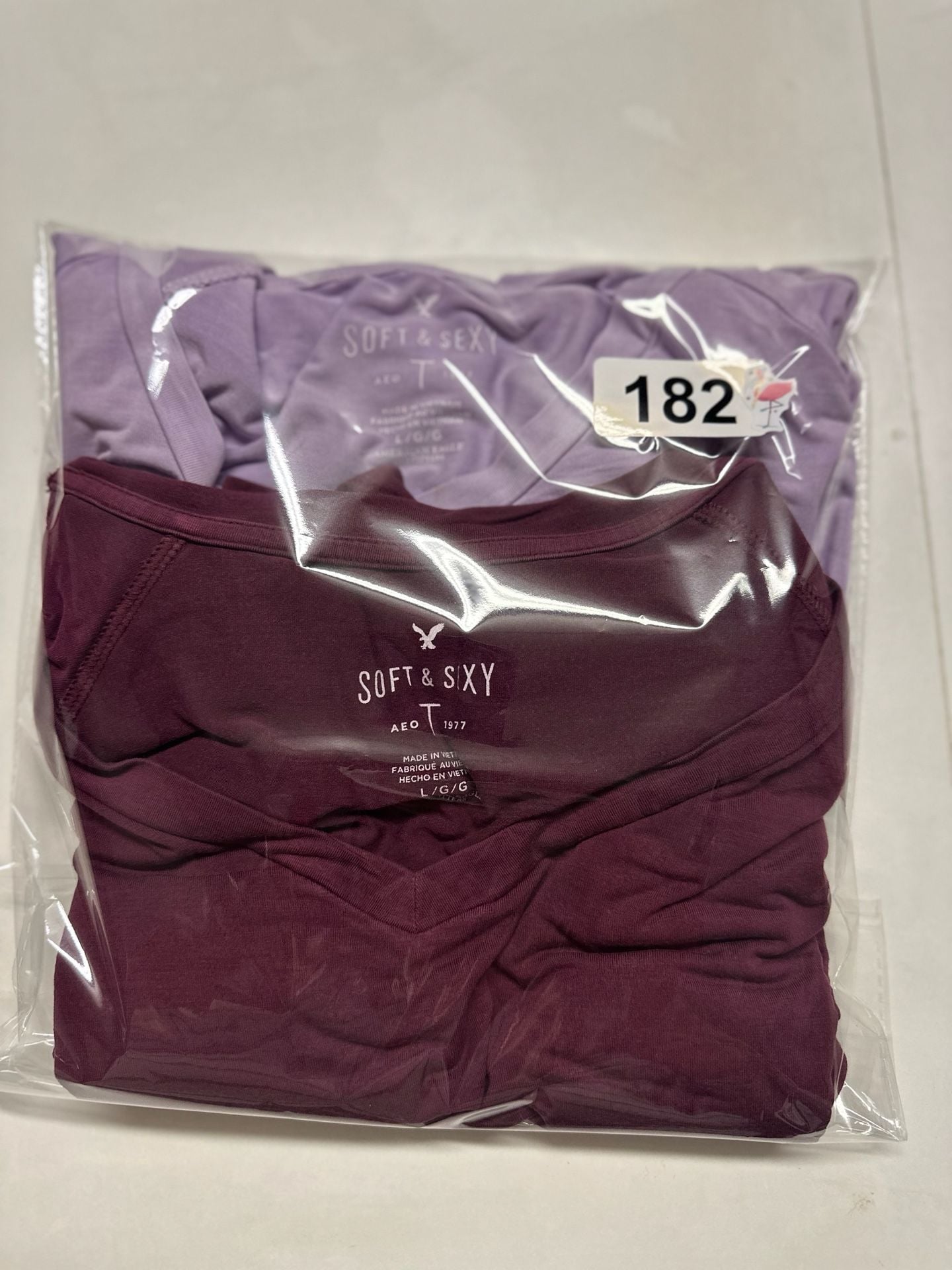 American Eagle Soft and Sexy T-Shirt Size L Purple Lot of 2 11