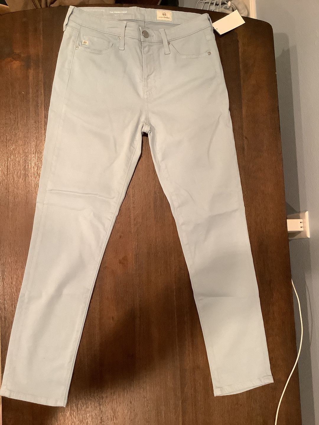AG Adriano Goldschmied The Prima Crop Size 26 Light Blue Cigarette Jeans 2