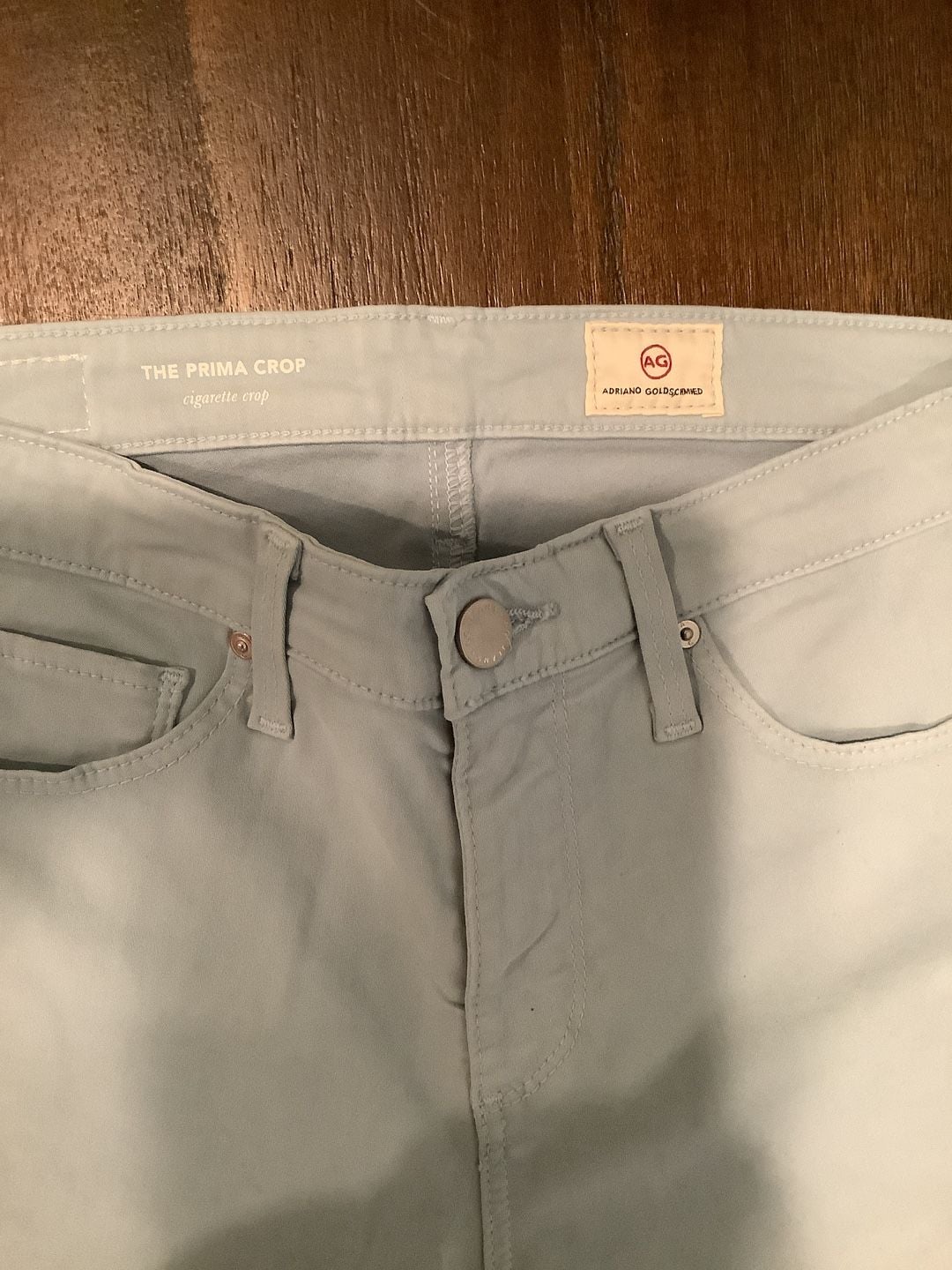 AG Adriano Goldschmied The Prima Crop Size 26 Light Blue Cigarette Jeans 3