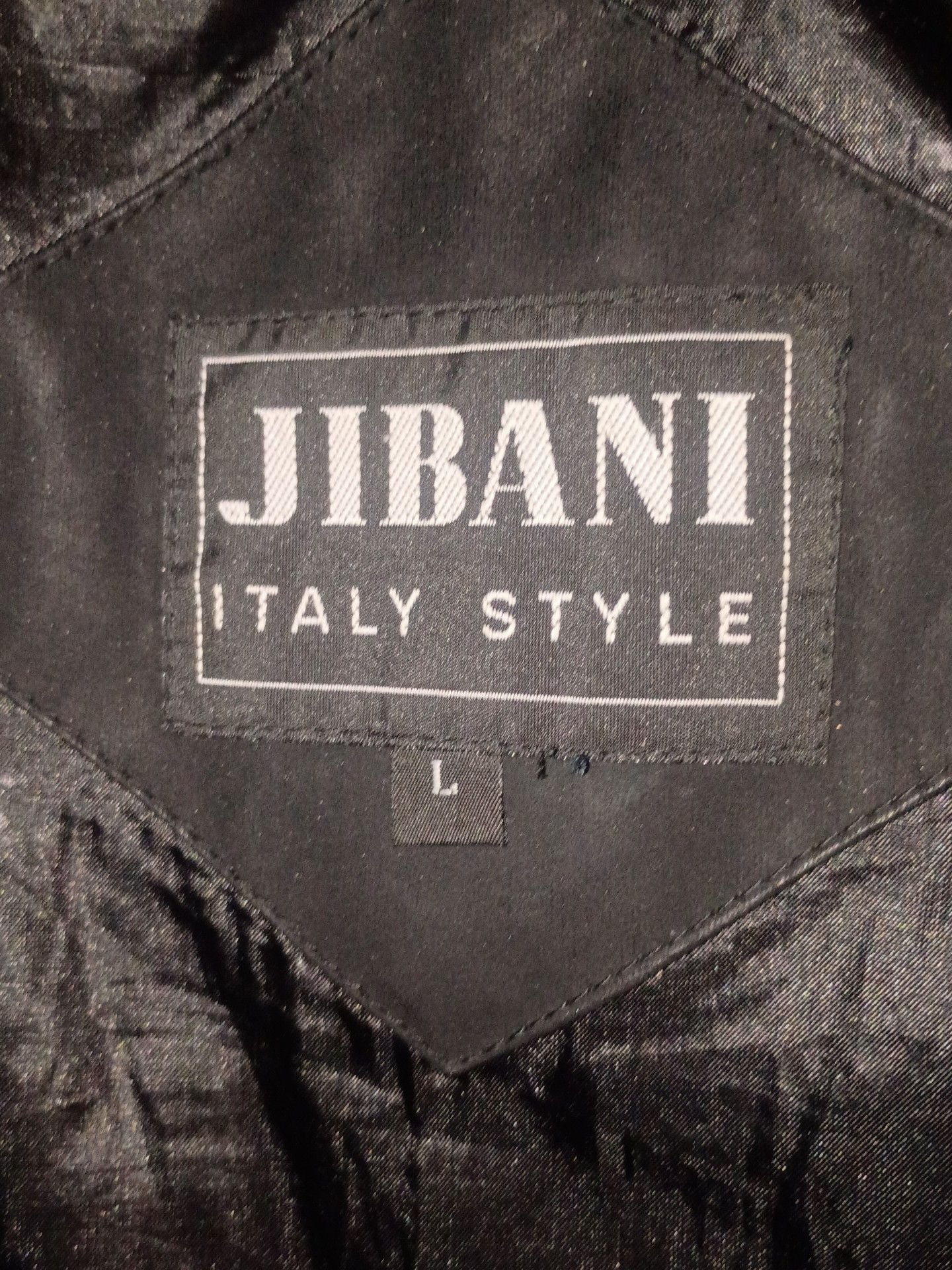 JIBANI Italy Style Jacket Size L Black 4
