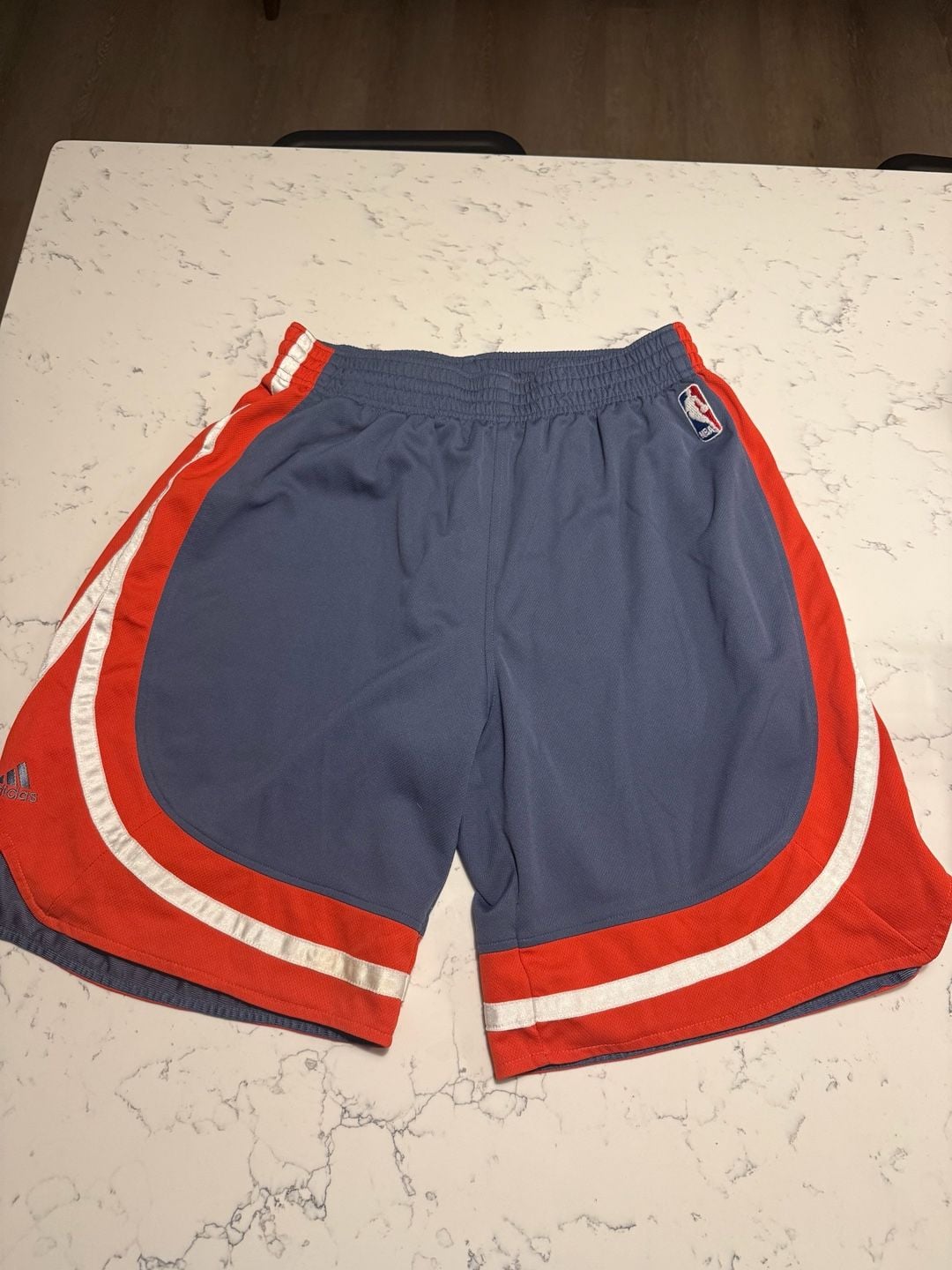 Adidas Charlotte Bobcats Basketball Shorts Size M Blue Orange 2