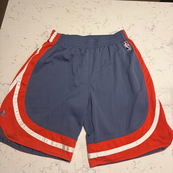 Adidas Charlotte Bobcats Basketball Shorts Size M Blue Orange