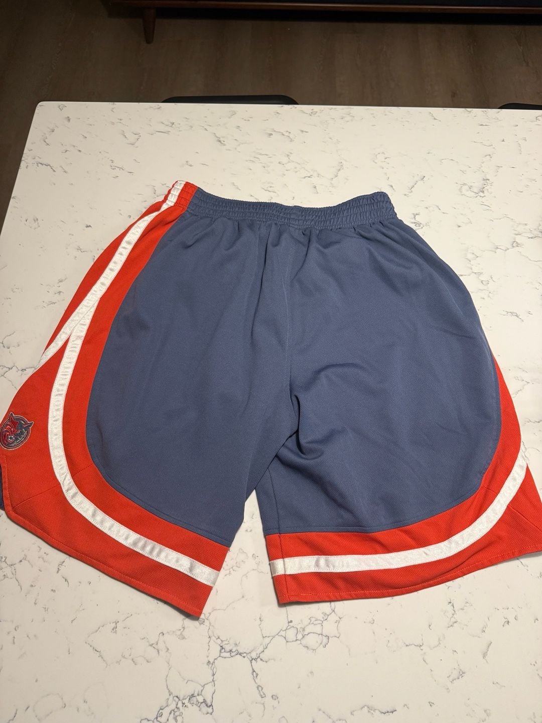 Adidas Charlotte Bobcats Basketball Shorts Size M Blue Orange 6