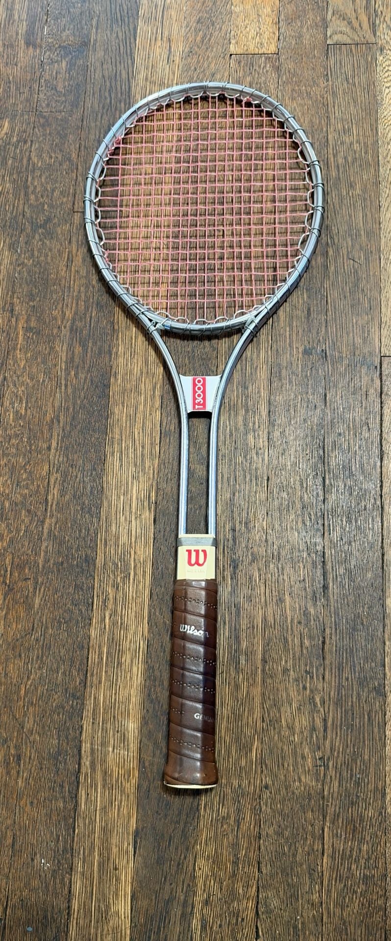 Wilson T3000 Vintage Steel Tennis Racket And Cover 9