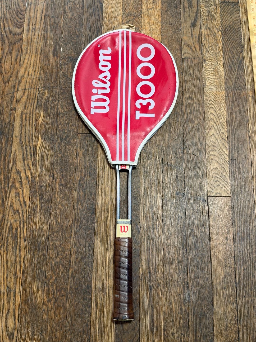 Wilson T3000 Vintage Steel Tennis Racket And Cover 16