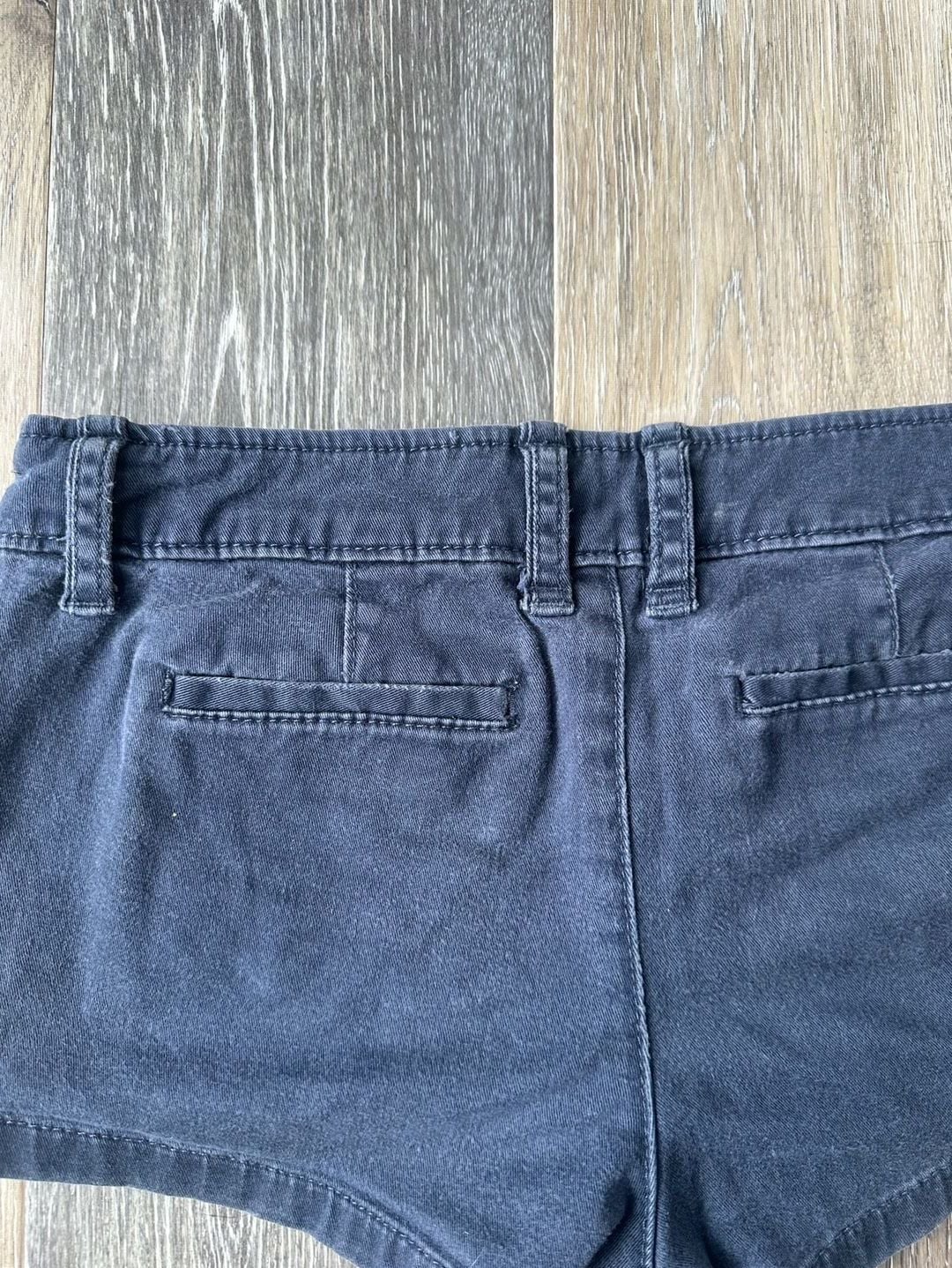 Abercrombie & Fitch Navy Blue Stretch Mini Shorts Size 0 Y2K Low Rise 5