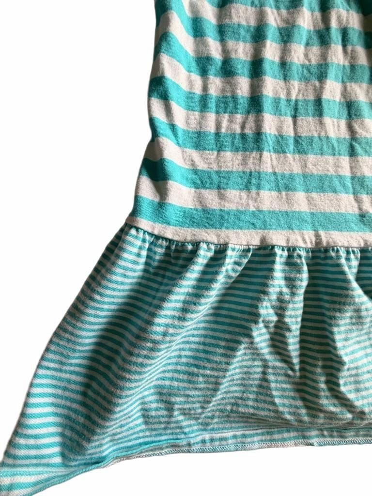 Gymboree Striped Dress Size S (5-6) Teal White 5