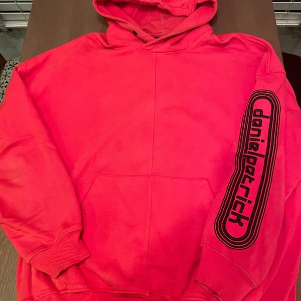 Daniel Patrick Hoodie Size M Red Arm Logo Sweatshirt