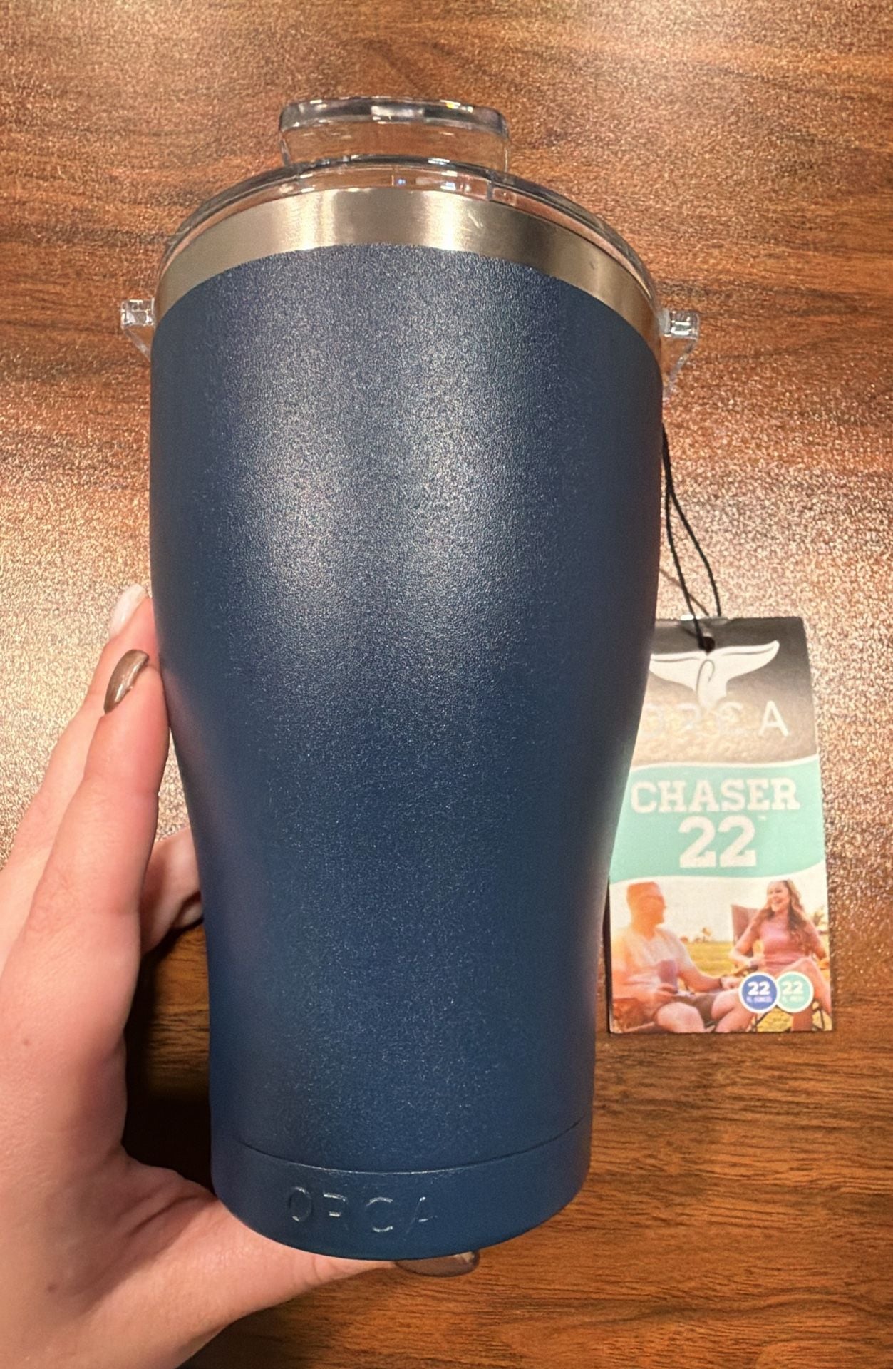 Orca Chaser 22 Oz Navy Tumbler 1