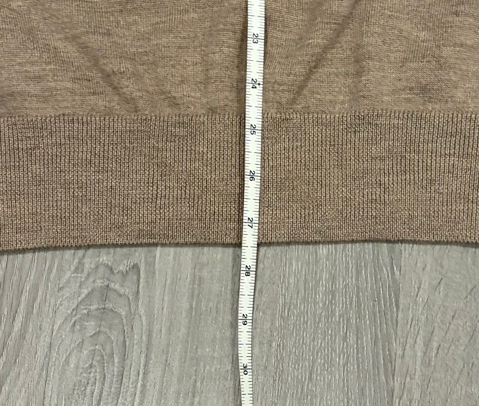 Thomas Pink V-Neck Sweater Size L Brown Wool Pullover 6
