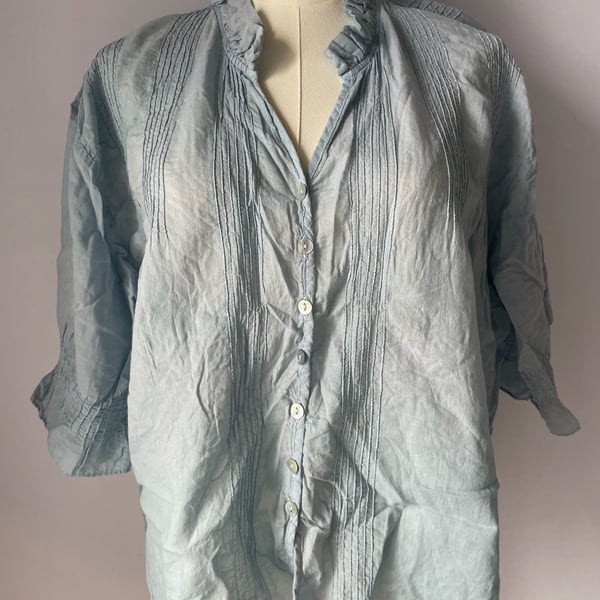 JP and Mattie Madeleine Peasant Pleated Blouse