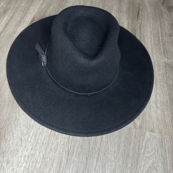 Target Wool Fedora Hat Black 100% Wool