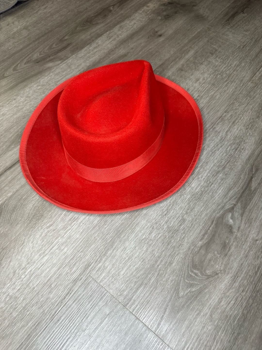 Scala Classico Fedora Size Medium Red Wool Hat 4