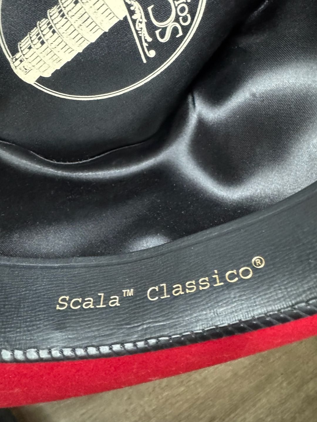 Scala Classico Fedora Size Medium Red Wool Hat 7