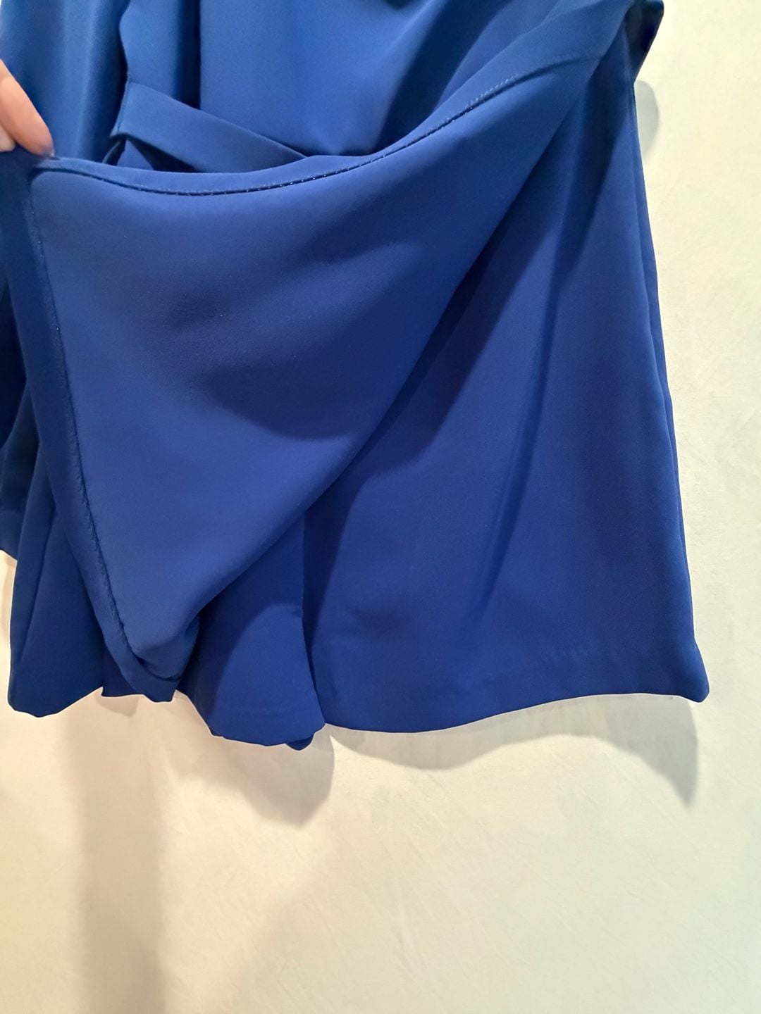 Amanda Uprichard Santos Romper Size S Royal Blue One Shoulder MSRP $260 8