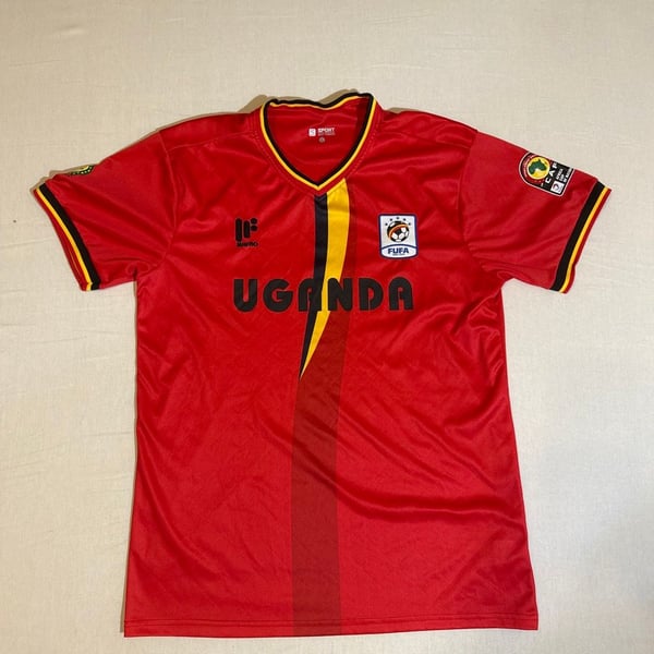 Uganda Red Soccer Jersey Size XXL Fits like M