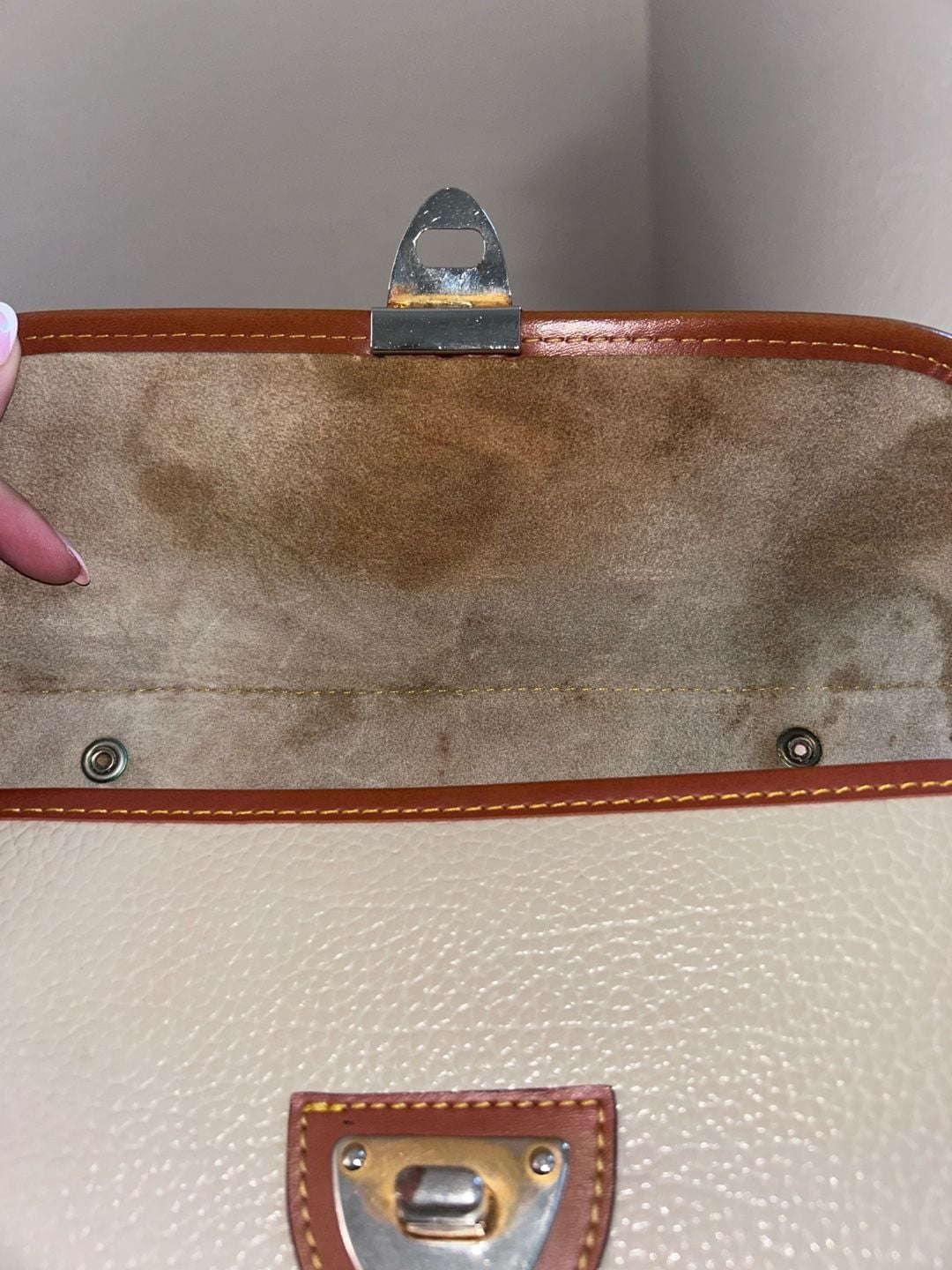 Dooney & Bourke Vintage All-Weather Leather Shoulder Bag Bone Tan 10
