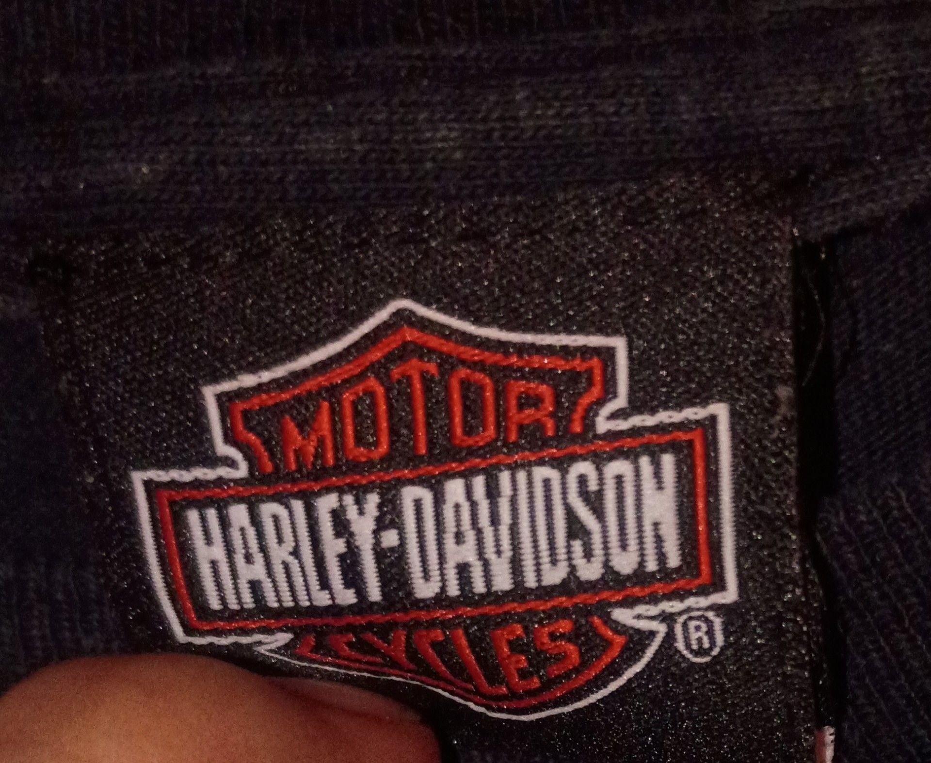 Harley Davidson Long Sleeve T-Shirt Size S Black Motorcycle Flag Graphic 5