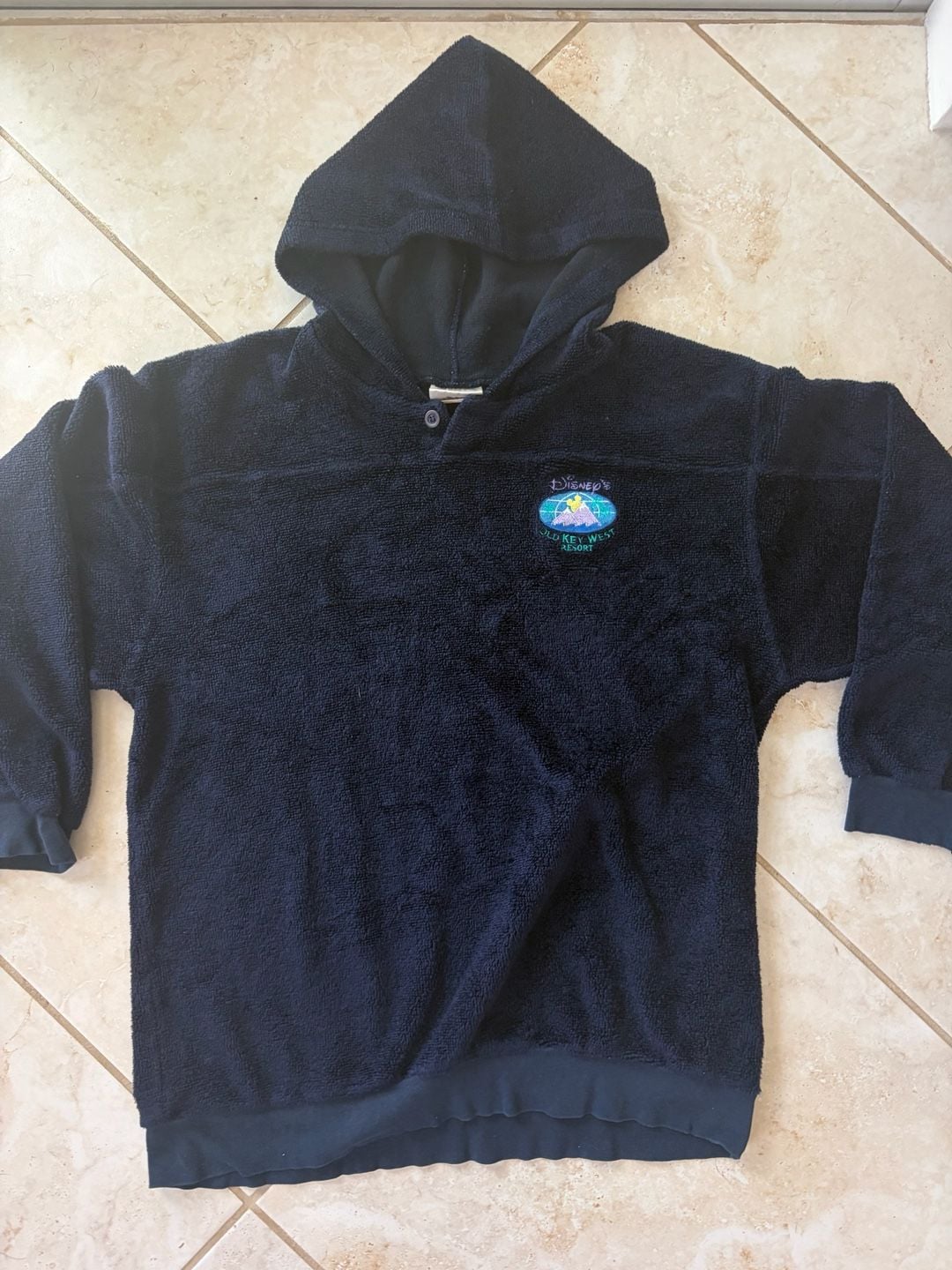 Disney Old Key West Resort Fleece Hoodie X-Large Navy 2