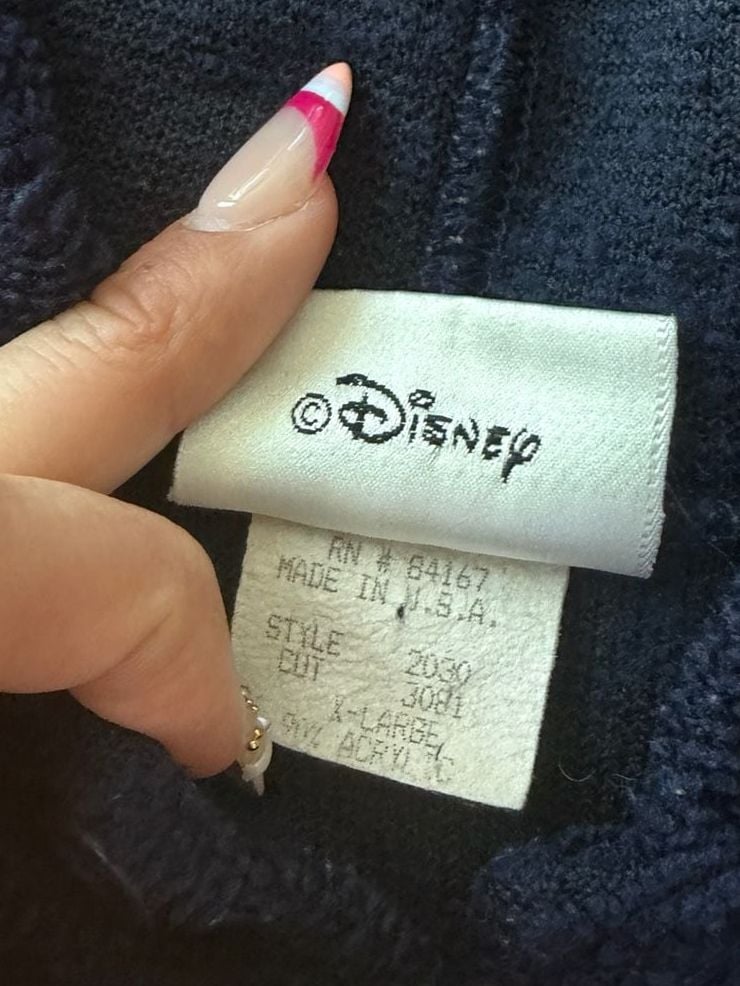 Disney Old Key West Resort Fleece Hoodie X-Large Navy 7