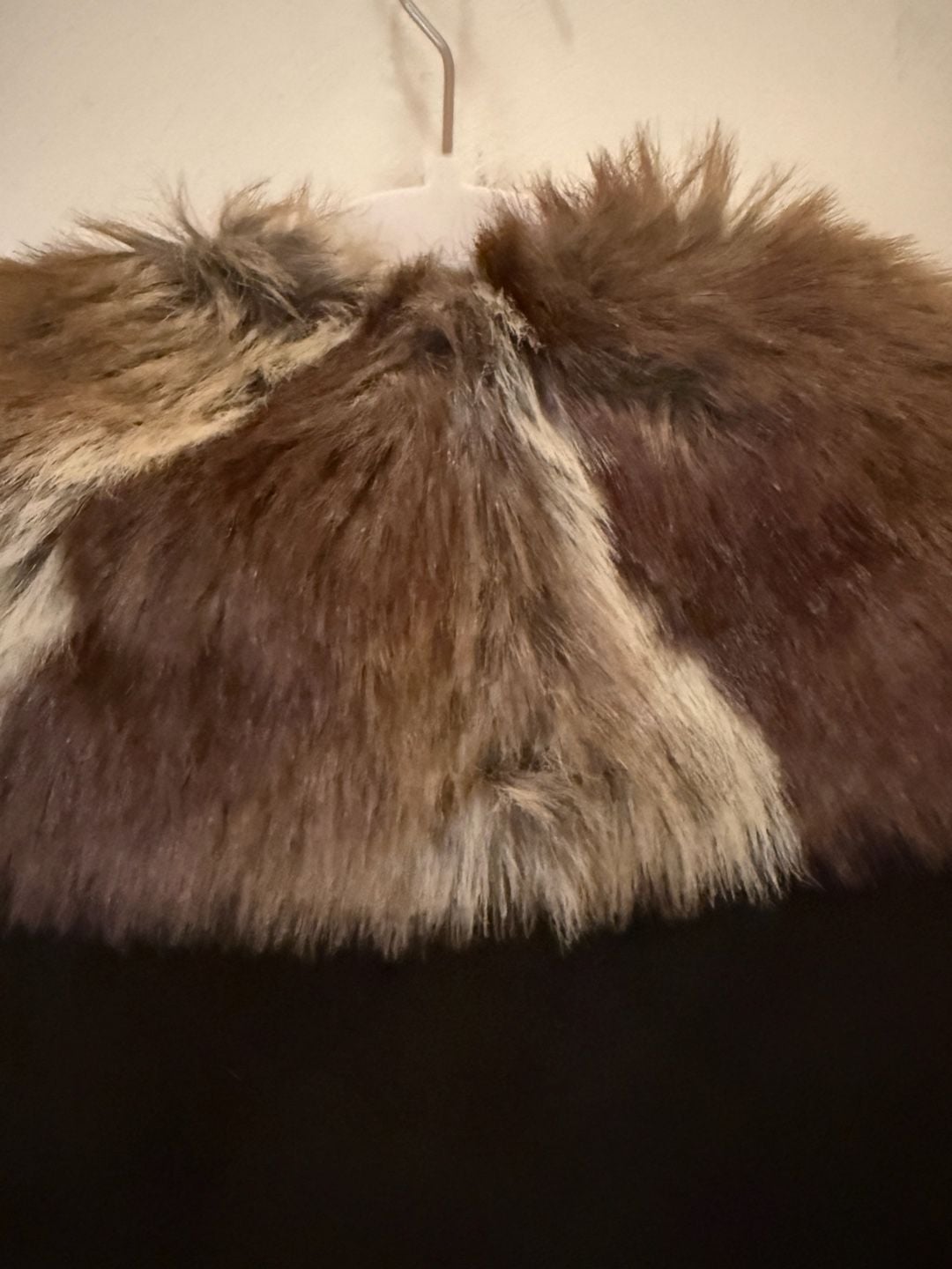 Kenar Faux Fur Penny Lane Coat Womens S Brown Y2K Boho Long Winter Jacket 10