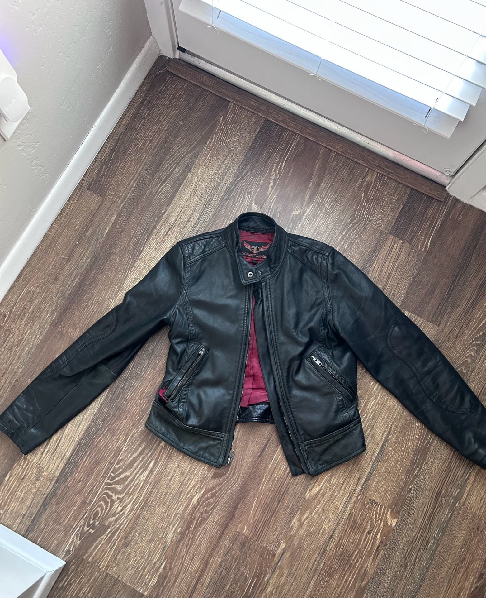 Street Legal Black Leather Motorcycle Jacket 2