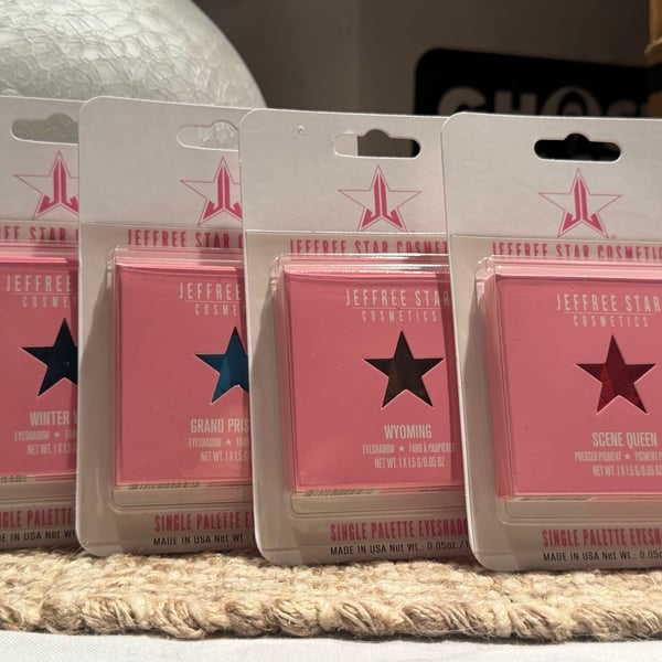 Jeffree Star Cosmetics Single Palette Eyeshadow -- Set of 4