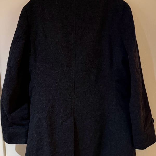 Suitsupply Bergamo Dark Gray 100% Wool Overcoat with Removable Down Liner US 36