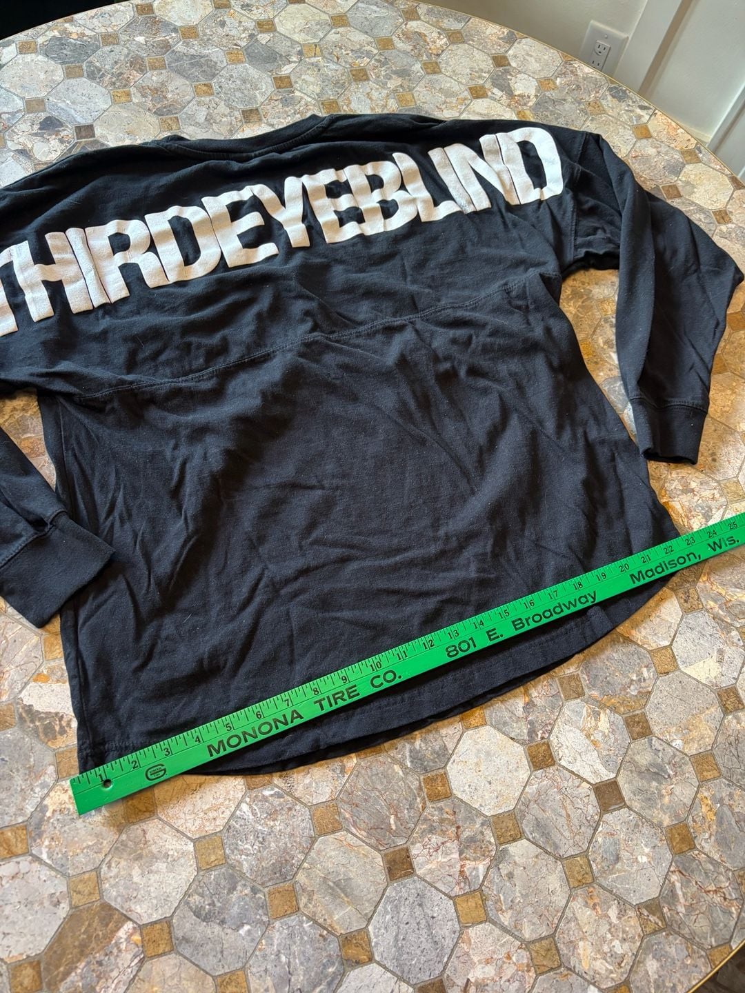 Third Eye Blind Falling Man Long Sleeve Shirt Size L Black Band Tee 9