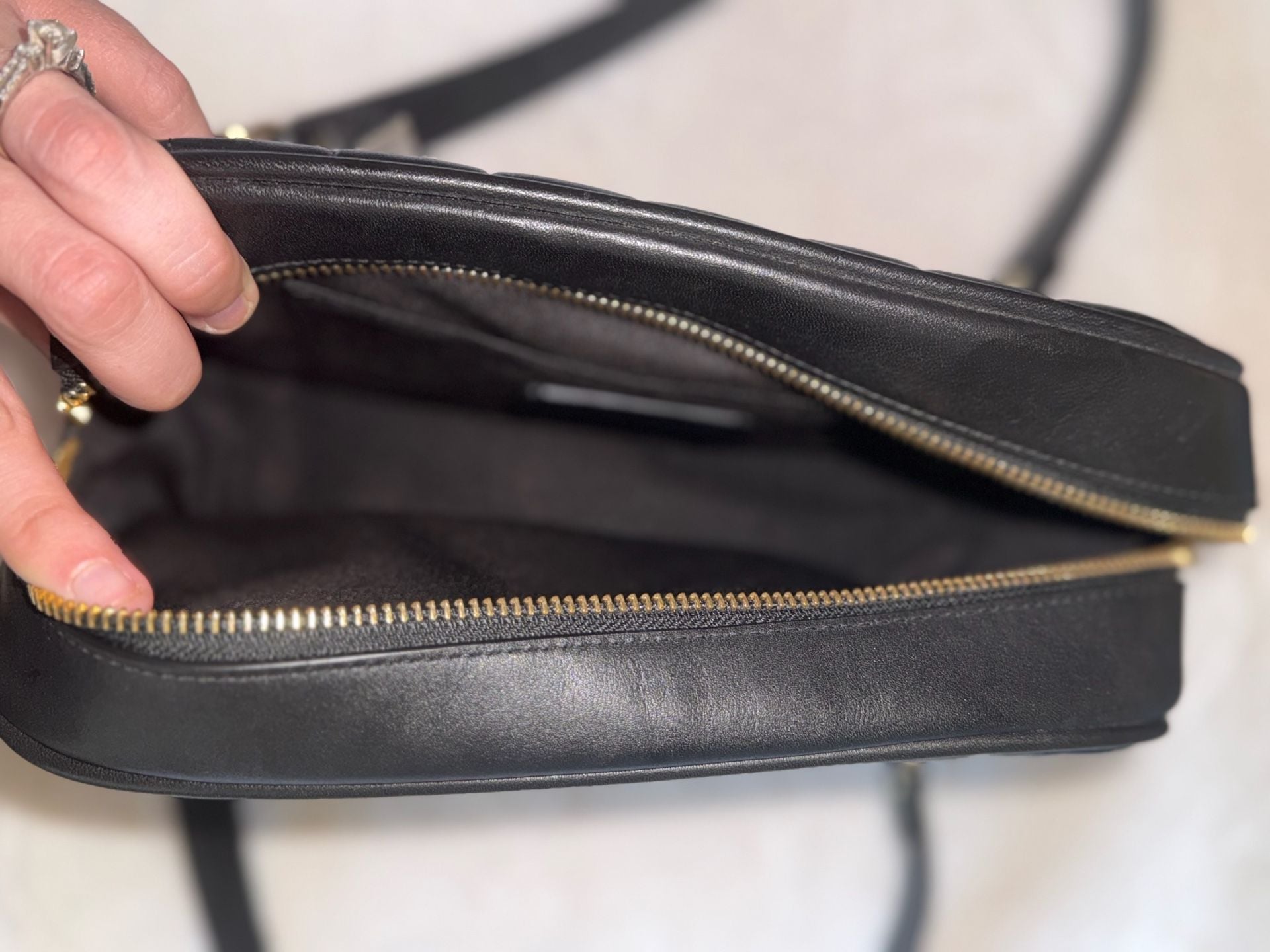 Coach leather puffy crossbody chain bag and 7