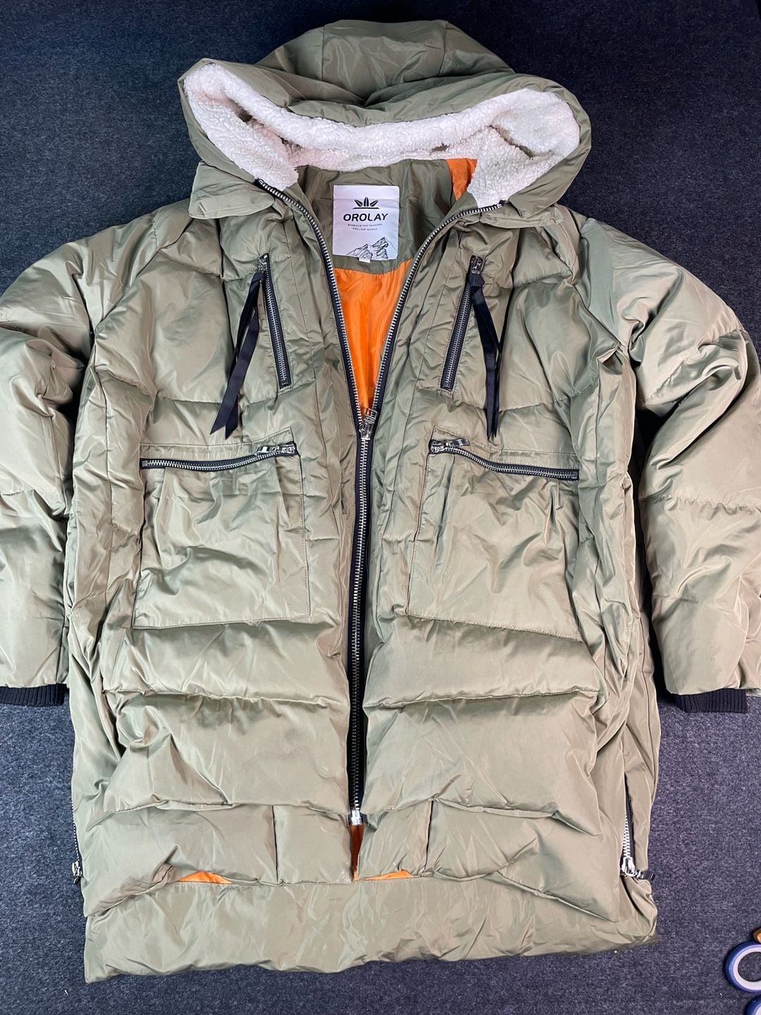 Orolay Down Puffer Jacket Size L Green 2
