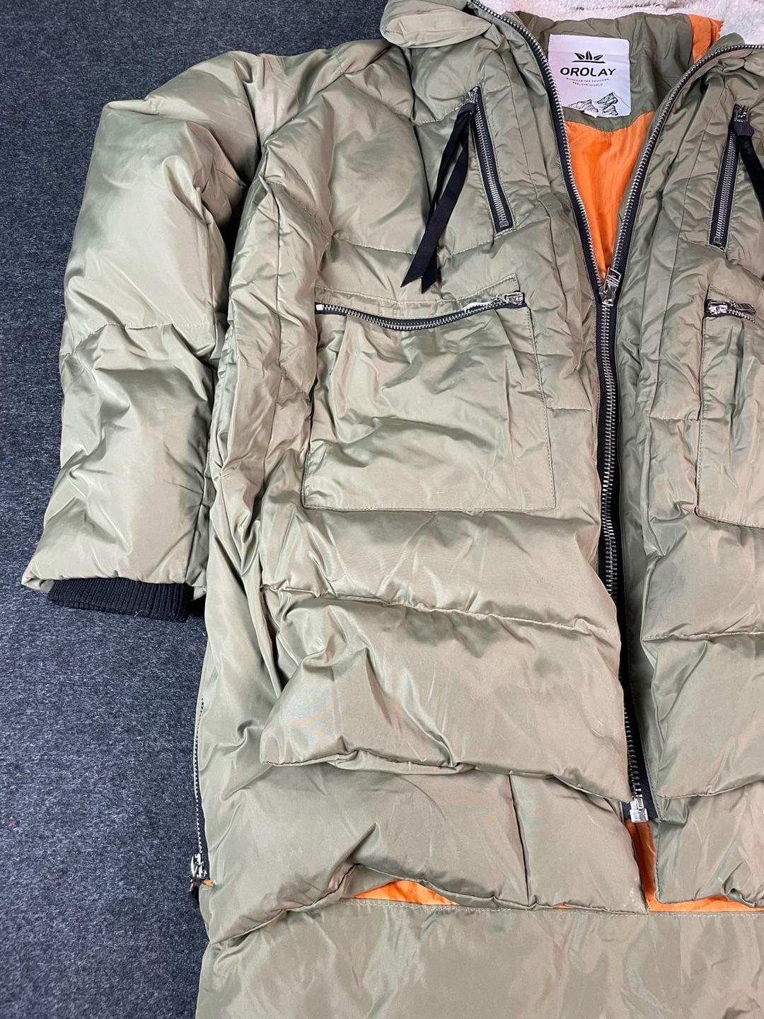 Orolay Down Puffer Jacket Size L Green 7