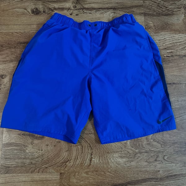 Nike Shorts Size L Blue Athletic Gym Colorblock